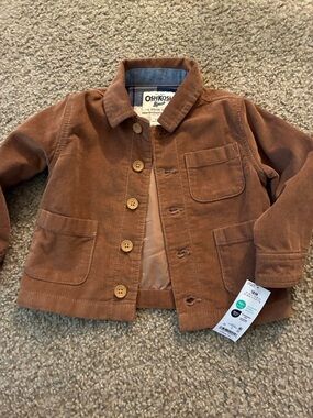 OshKosh B'gosh Toddler Brown Corduroy Button Jacket